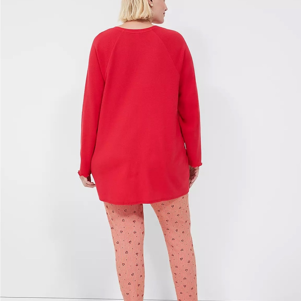 Cozy Red and Pink Pajama Set - Picture 2 of 8